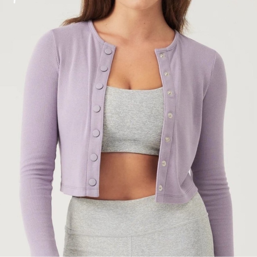 NWT Outdoor Voices CozyRib Cropped Cardigan.